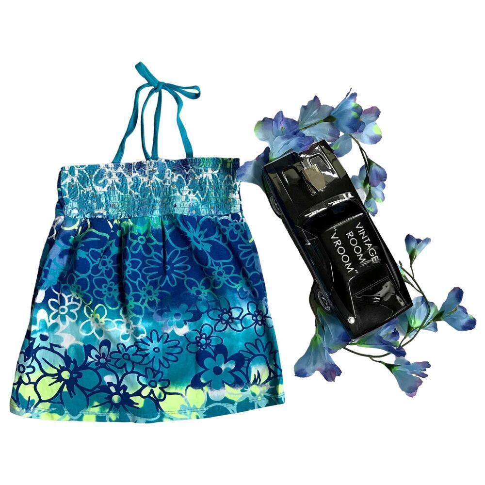 Giselle NWOT Halter Floral Top for Girls 8